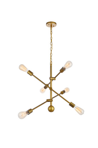 Mid. Chandeliers Starburst by Elegant Lighting ( 173 | LD8008D29BR Axel ) 