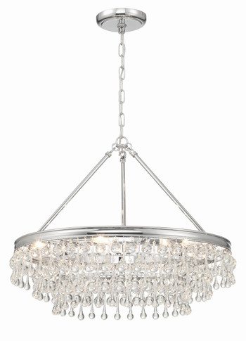 Mid. Chandeliers Glass Down by Crystorama ( 60 | 237-CH Calypso ) 