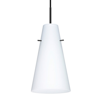 Mini Pendants Glass Down by Besa ( 74 | 1JC-412407-LED-BK Besa Cierro Pendant ) 