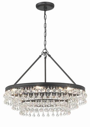 Mid. Chandeliers Glass Down by Crystorama ( 60 | 237-MK Calypso ) 
