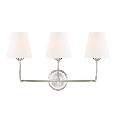 Bathroom Fixtures Three Lights by Crystorama ( 60 | 2443-OP-BN Sylvan ) 