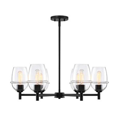 Mid. Chandeliers Glass Up by Designers Fountain ( 43 | D310M-6CH-MB Summer Jazz ) 