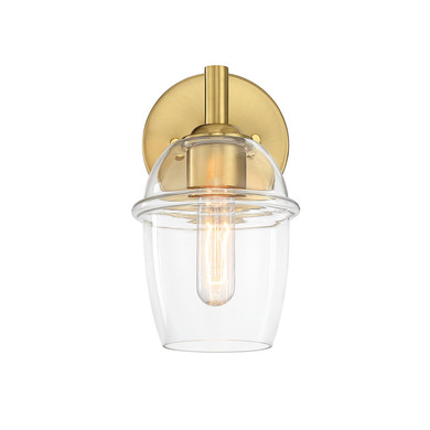 Sconces Single Glass by Designers Fountain ( 43 | D310M-WS-BG Summer Jazz ) 