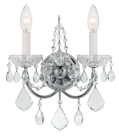 Sconces Double Candle by Crystorama ( 60 | 3222-CH-CL-MWP Imperial ) 
