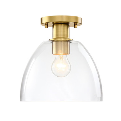 Semi-Flush Mts. Glass Down by Designers Fountain ( 43 | D312M-SF-BG Indigo ) 