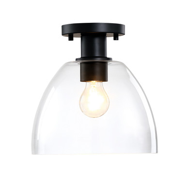 Semi-Flush Mts. Glass Down by Designers Fountain ( 43 | D312M-SF-MB Indigo ) 