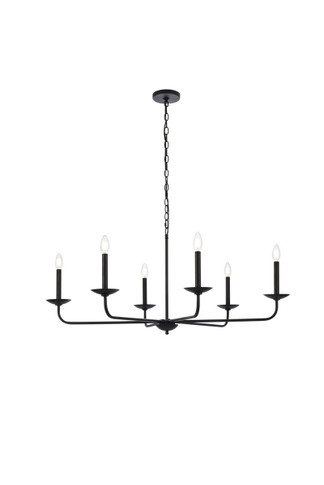 Large Chandeliers Candle by Elegant Lighting ( 173 | LD812D42BK Cohen ) 