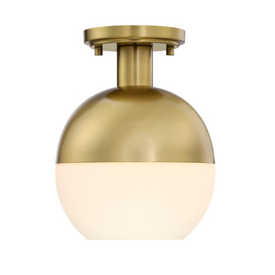Semi-Flush Mts. Glass Down by Designers Fountain ( 43 | D321M-SF-BG Linden ) 