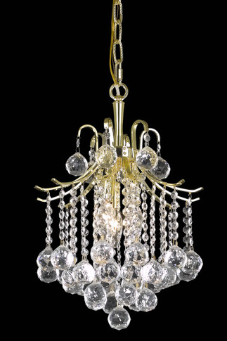 Mini Chandeliers Glass Shade by Elegant Lighting ( 173 | LD8200D12G Amelia ) 