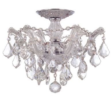 Semi-Flush Mts. Empire/Basket by Crystorama ( 60 | 4430-CH-CL-MWP Maria Theresa ) 