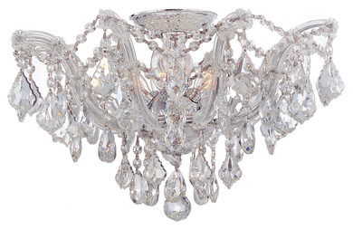 Semi-Flush Mts. Empire/Basket by Crystorama ( 60 | 4437-CH-CL-MWP Maria Theresa ) 