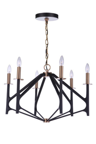 Mid. Chandeliers Candle by Craftmade ( 46 | 55526-FBSB The Reserve ) 