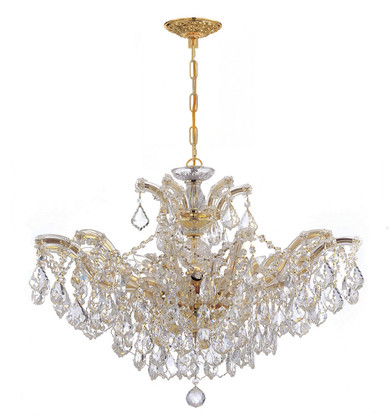Mid. Chandeliers Candle by Crystorama ( 60 | 4439-GD-CL-MWP Maria Theresa ) 