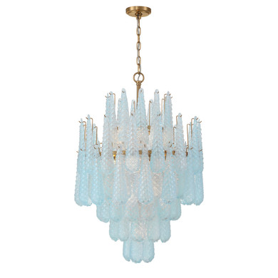 Mid. Chandeliers Glass Down by Crystorama ( 60 | OLL-6006-AG-BL Ollie ) 