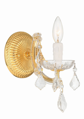 Sconces Single Candle by Crystorama ( 60 | 4471-GD-CL-MWP Maria Theresa ) 