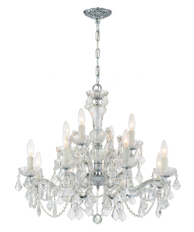 Mid. Chandeliers Candle by Crystorama ( 60 | 4479-CH-CL-MWP Maria Theresa ) 