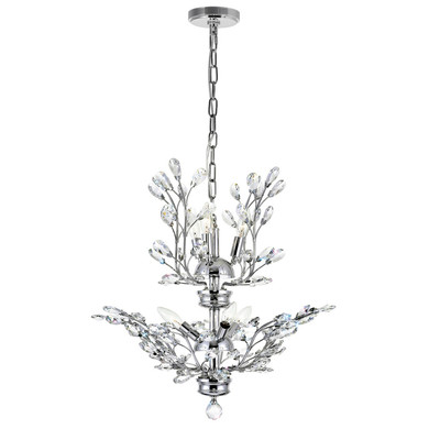 Mid. Chandeliers Glass Down by CWI Lighting ( 401 | 5206P22C Ivy ) 
