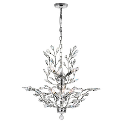 Mid. Chandeliers Glass Up by CWI Lighting ( 401 | 5206P28C Ivy ) 