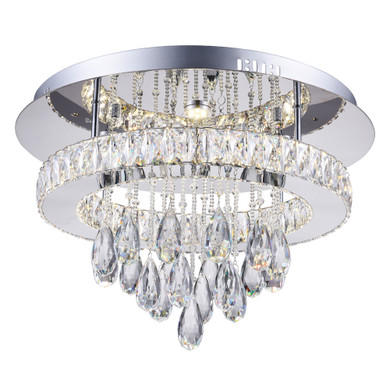 Flush Mounts Drum Shade by CWI Lighting ( 401 | 5613C20ST-R Veil ) 