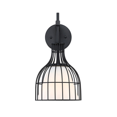 Sconces Single Glass by Designers Fountain ( 43 | D340M-WS-MB Evensong ) 
