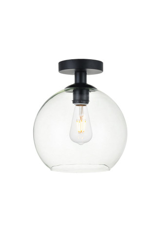 Flush Mounts Glass Down by Elegant Lighting ( 173 | LD2210BK BAXTER ) 