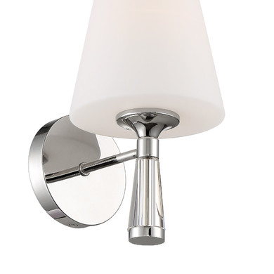 Sconces Single Glass by Crystorama ( 60 | RAM-A3401-PN Ramsey ) 