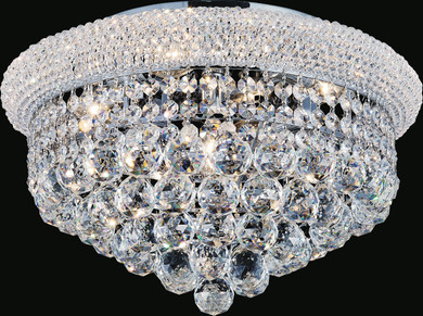 Flush Mounts Drum Shade by CWI Lighting ( 401 | 8001C18C Empire ) 