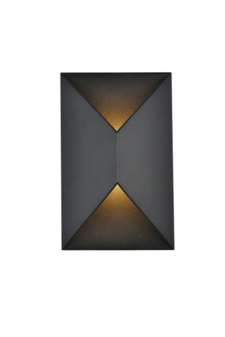 Exterior Wall Mt./Flush by Elegant Lighting ( 173 | LDOD4022BK Raine ) 