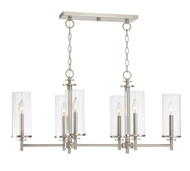 Mid. Chandeliers Glass Up by Designers Fountain ( 43 | 87286-SP Harlowe ) 