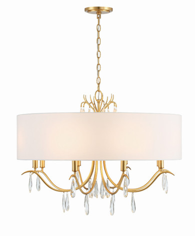 Mid. Chandeliers Drum Shade by Crystorama ( 60 | ROL-18808-GA Rollins ) 