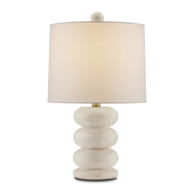Lamps Table by Currey and Company ( 142 | 6000-0836 Girault White Table Lamp ) 