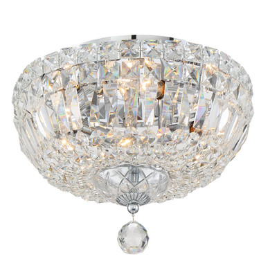 Flush Mounts Bowl Style by Crystorama ( 60 | ROS-A1004-CH-CL-MWP Roslyn ) 