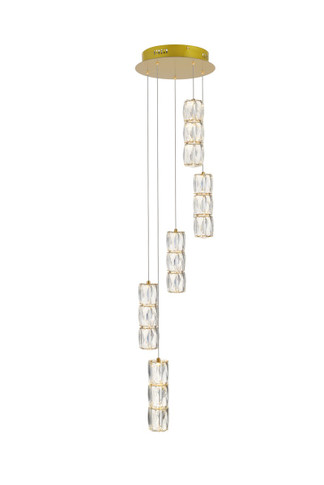 Pendants Glass Down by Elegant Lighting ( 173 | 3500D5RG Polaris ) 