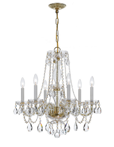 Mid. Chandeliers Candle by Crystorama ( 60 | 5086-PB-CL-MWP Traditional Crystal ) 