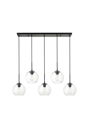 Linear/Island 4 Light + by Elegant Lighting ( 173 | LD2228BK BAXTER ) 
