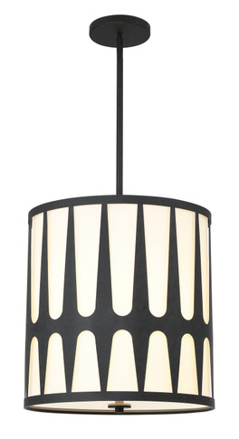 Pendants Drum Shade by Crystorama ( 60 | ROY-805-BK Royston ) 