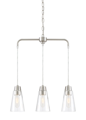 Linear/Island 3 Light Bar by Designers Fountain ( 43 | 87883-SP Echo ) 