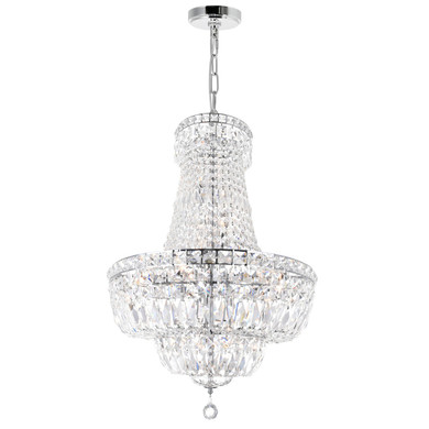Mid. Chandeliers Glass Down by CWI Lighting ( 401 | 8003P30C Stefania ) 