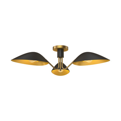 Semi-Flush Mts. Cage by Alora ( 452 | SF550332MBAG Oscar ) 