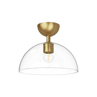 Semi-Flush Mts. Glass Down by Alora ( 452 | SF563012BGCL Jude ) 