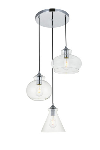 Mini Pendants 3 Light Cluster by Elegant Lighting ( 173 | LD2247C DESTRY ) 