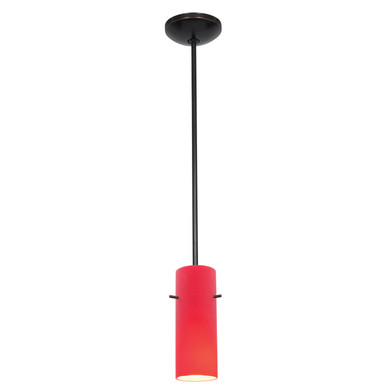 Mini Pendants Glass Down by Access ( 18 | 28030-3R-ORB/RED Cylinder ) 