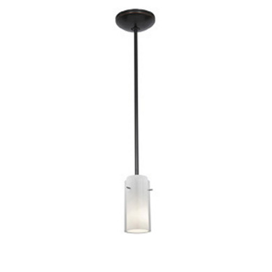 Mini Pendants Glass Down by Access ( 18 | 28033-1R-ORB/CLOP Glass'n Glass Cylinder ) 