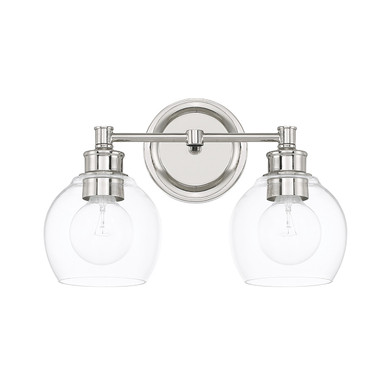 Bathroom Fixtures Two Lights by Capital Lighting ( 65 | 121121PN-426 Mid Century ) 