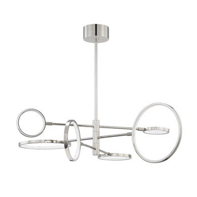 Large Chandeliers Geometric/Linear by Hudson Valley ( 70 | 4106-PN Saturn ) 