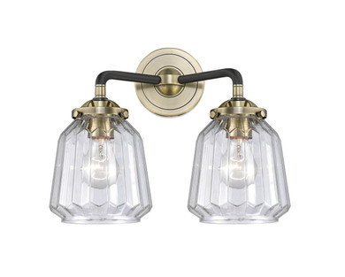 Bathroom Fixtures Two Lights by Innovations ( 405 | 284-2W-BAB-G142-LED Nouveau ) 