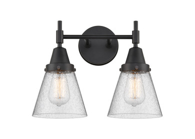 Bathroom Fixtures Two Lights by Innovations ( 405 | 447-2W-BK-G64-LED Caden ) 
