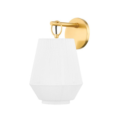 Sconces Single Glass by Hudson Valley ( 70 | BKO500-AGB Debi ) 