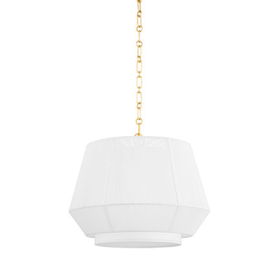 Pendants Fabric Shade by Hudson Valley ( 70 | BKO501-AGB Debi ) 