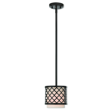 Mini Pendants Drum Shade by Livex Lighting ( 107 | 41118-92 Arabesque ) 